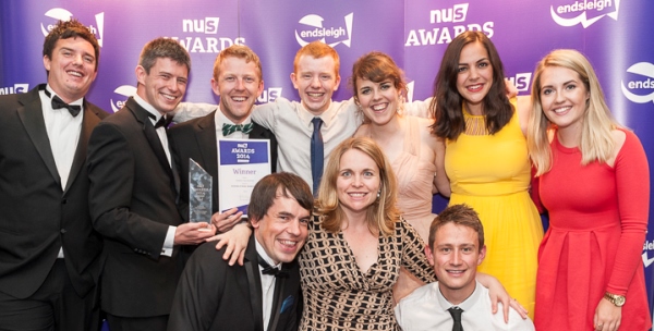 Winners pick up their awards at the 2014 NUS Awards at Macron Stadium in Bolton