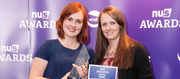 Chichester accept the Simpson King Staff Achievement Award on behalf of Anne Elliott